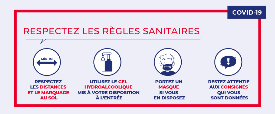 Règles covid-19 accès caveau