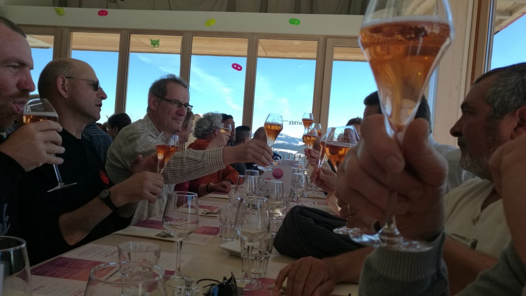 Déjeuner avec l'équipe des Caves Jacquot