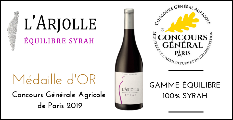 Médaille d’Or, Concours Générale Agricole de Paris 2019