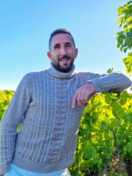 Simon associe vigneron au domaine de l'Arjolle