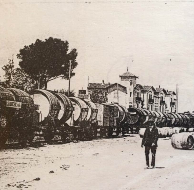 Au fil des ans 1881, Une distribution de vin d'avant-garde