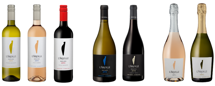 Gamme de vin sans alcool